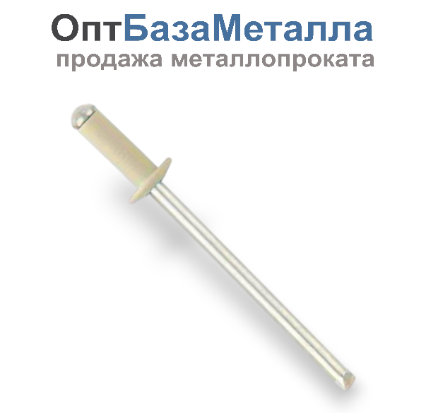 Заклепка вытяжная комбинированная 3.2х8 алюминий/сталь RAL 1015